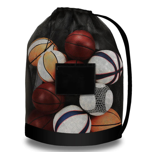 Extra Large Ball Bag - Ball Bags Mesh 30 x 38 inch Mesh Ball Bag basketball Net Bag Sports Ball Bags Ball Storage