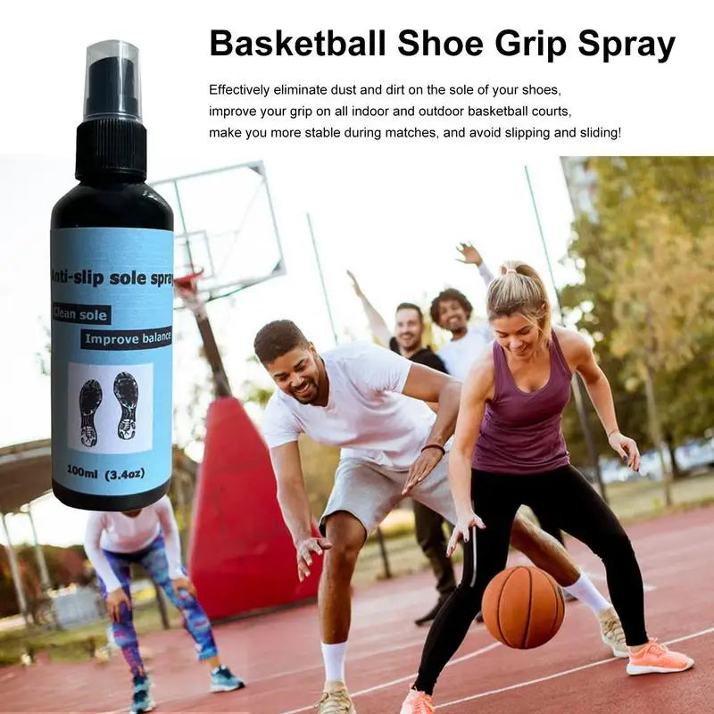 Grip Spray For Basketball Shoes 100ml Anti-Slip Sole Spray Basketball Shoe Sole Spray Sole Enhancer Protect Soles