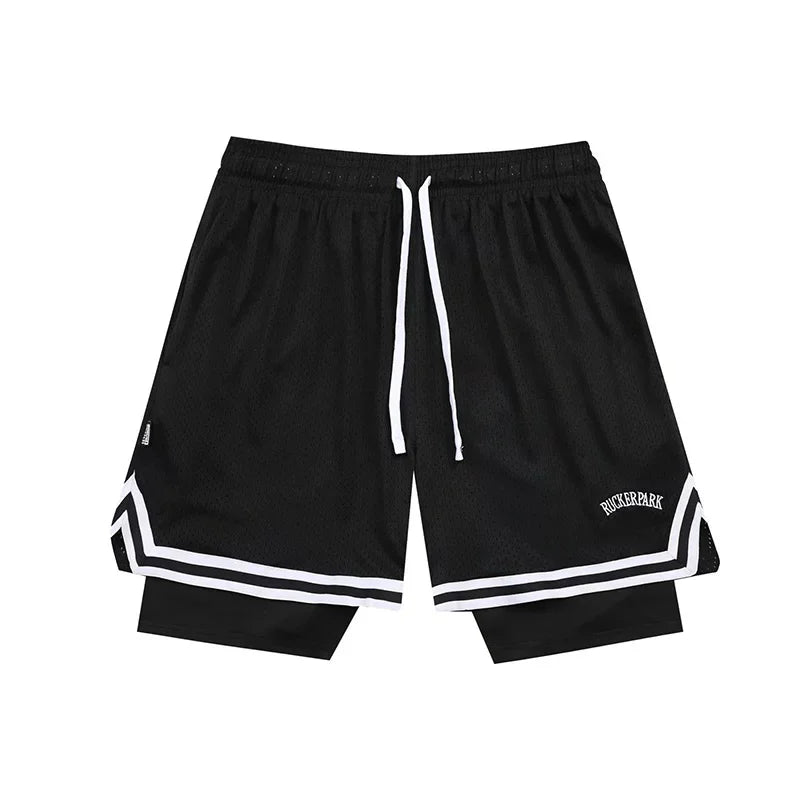 Basketball Shorts Loose American Fast-drying Men Women Pants Summer Fitness Training Running Sports Five-point Trousers